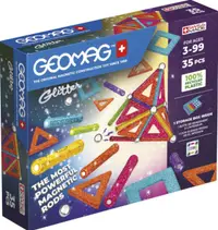 Constructor magnetic Geomag - Glitter, 35 de piese