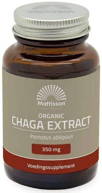 Organic Chaga Extract, 350 mg, 60 capsule, Mattisson Healthstyle