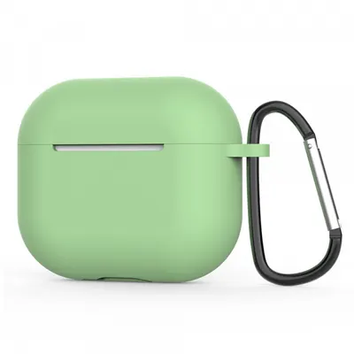 Husa Techsuit Silicone pentru Apple AirPods 4, Verde Deschis