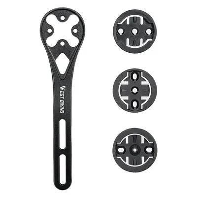 Suport ciclocomputer biciclete de oraș aluminiu multifuncțional negru