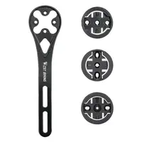 Suport ciclocomputer biciclete de oraș aluminiu multifuncțional negru
