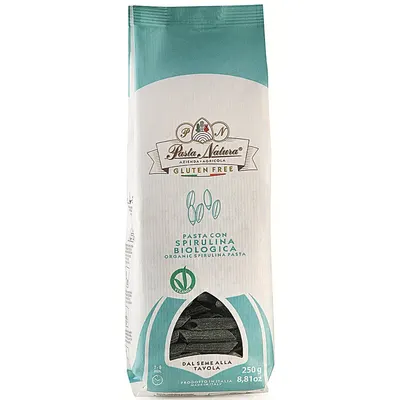 Paste din orez cu spirulina bio 250g Pasta Natura