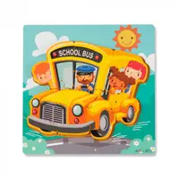 Puzzle 3D Autobuz Scolar