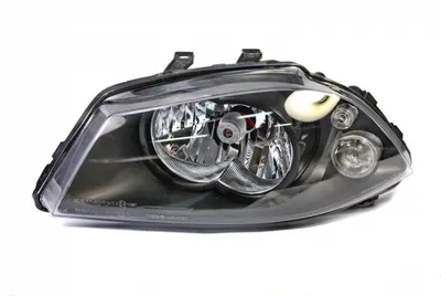 Far fata stanga (H4, electric, fara motoras, culoare interior: negru) potrivit SEAT CORDOBA, IBIZA III