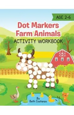 Dot Markers Farm Animals Activity Workbook