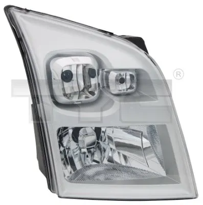 Far stanga potrivit FORD TRANSIT, TRANSIT TOURNEO 2006-2014 - (H4, electric, cu motoras, fundal cromat)