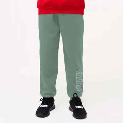 Pantalon de trening PUMA Educație fizică Verde Copii