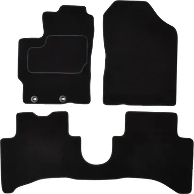 Covorase auto (set, velur, 3 bucati, culoare negru, 3; 5 usi hybrid) TOYOTA YARIS dupa 2012