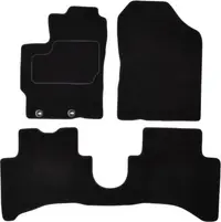 Covorase auto (set, velur, 3 bucati, culoare negru, 3; 5 usi hybrid) TOYOTA YARIS dupa 2012