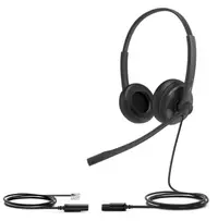 Căști cu microfon Yealink - YHS34, QD, RJ9, negru
