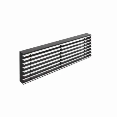 Loft Negru/inox Slefuit - 350/100