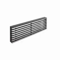 Loft Negru/inox Slefuit - 350/100