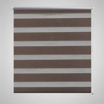 Jaluzea tip zebra, 100 x 175 cm, cafeniu