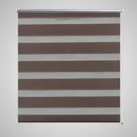 Jaluzea tip zebra, 100 x 175 cm, cafeniu
