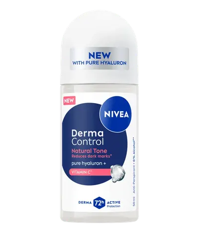 Deodorant roll-on pentru femei Derma Control Natural Tone, 50ml, Nivea