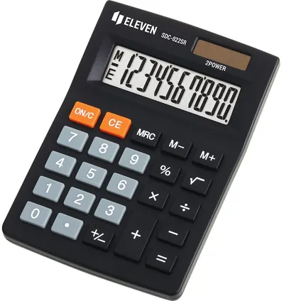 Calculator Eleven - SDC-022SR, desktop, 10 cifre, negru