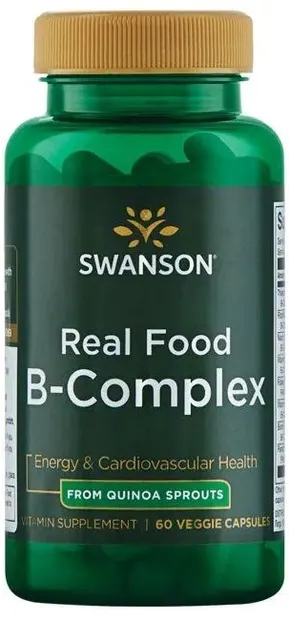 Real Food B-Complex, 60 capsule, Swanson