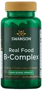Real Food B-Complex, 60 capsule, Swanson