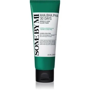Some By Mi AHA∙BHA∙PHA 30 Days Miracle Acne Clear Foam Spuma curatare intensa. pentru ten acneic
