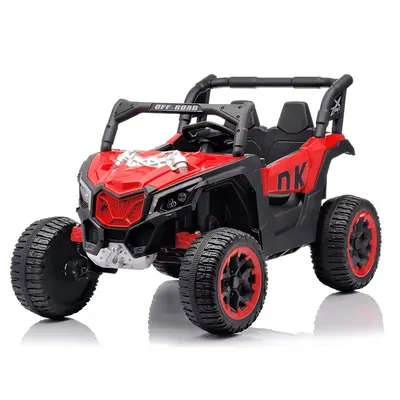 Masinuta electrica pentru 2 copii Nichiduta Off Road 4x4 Red,acumulator 12V4.5Ah,roti eva cu rulment ,telecomanda 2.4G,lumini led,functie slow start,unitate audio cu usb si mp3