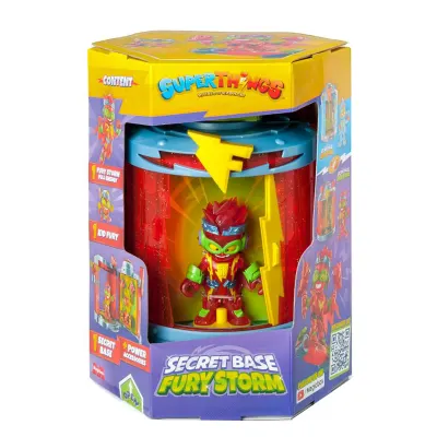 Set de joaca cu figurina, Superthings, Baza Secreta Fury Storm
