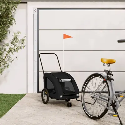 Gossi remorca bicicleta animale companie, negru, textil oxford/fier