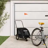 Gossi remorca bicicleta animale companie, negru, textil oxford/fier