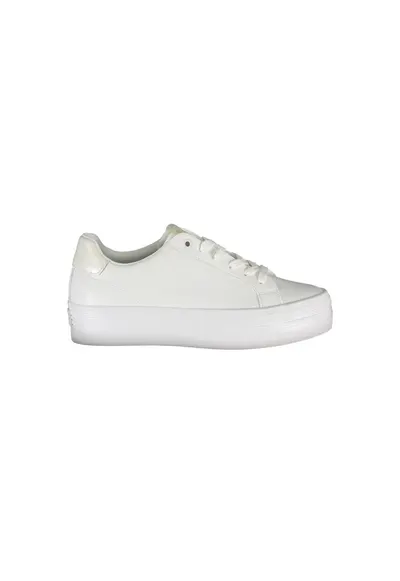 Sneakers dama - 50% Poliester - 30% Piele ecologica - 20% Poliuretan - Alb - 26173 - Alb