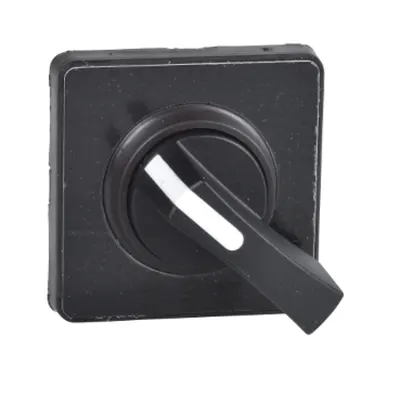 Cap De Actionare 45 X 45 Mm - Negru - Maner Negru - Necompletat Pt. Gravare