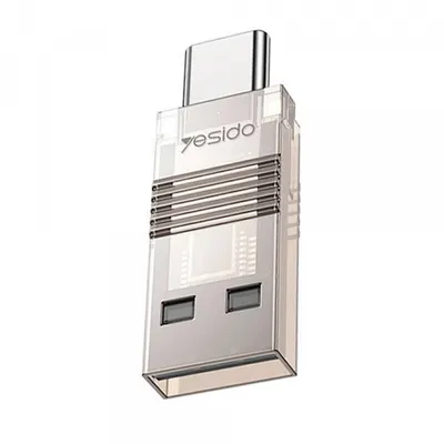 Cititor Card USB / USB-C Yesido GS21, microSD, Transparent