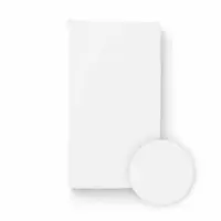 Cearceaf cu elastic pentru patut copii Bocioland White 120x60 cm, din 100 bumbac jersey, 0 luni+