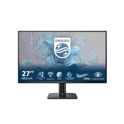 Monitor Consumer Philips 27E2N1500L/00, 27", 2560 x 1440 pixeli, Black, 3 ani Garantie