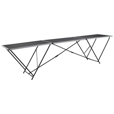 vidaXL Masă de lipire pliabilă, 300 x 60 x 78 cm, MDF și aluminiu