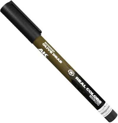 Marker cu vopsea acrilica AK Interactive - OLIVE DRAB (RCM021)