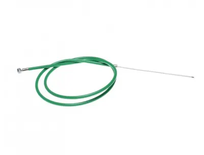 Cablu frana spate cu teaca, pentru biciclete, lungime cablu 1650mm, lungime teaca 1500mm, culoare verde
