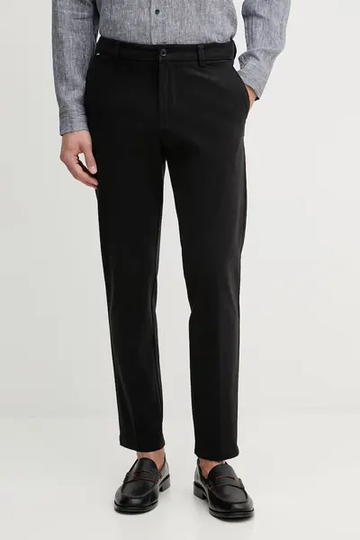 BOSS pantaloni chinos bărbați din bumbac cu elastan H-Kane1