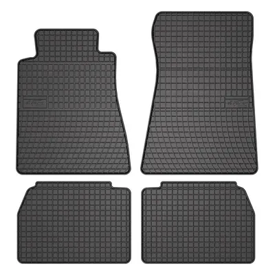 Set covorase cauciuc 4 piese BASIC, fata spate negru, potrivit MERCEDES 190 (W201) 10.82-08.93
