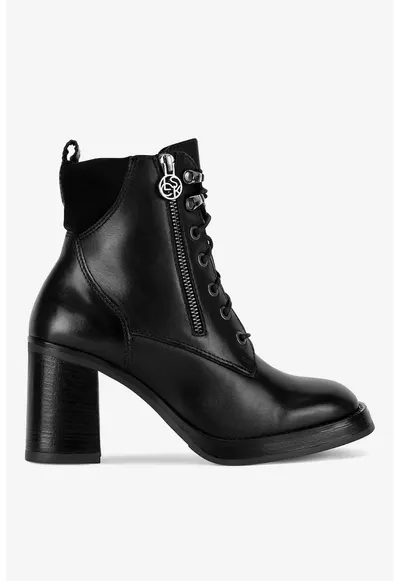 Ghete dama 5903419555602 - Piele naturala - Negru - Negru