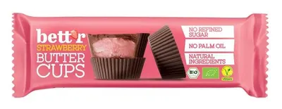 Bett'r praline bio cu cremă de căpșuni, 3 x 13 g