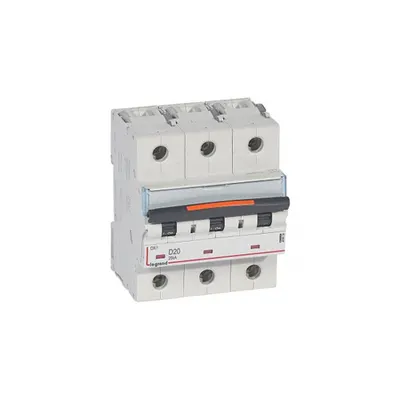 Siguranta automata MCB - DX³ - 25 kA - 3P 400 V~ - 20 A - D curba