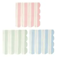 Șervețele 16 buc. din hârtie Ticking Stripe – Meri Meri