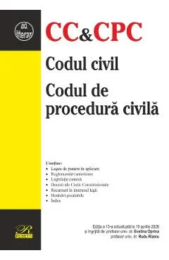 Codul civil. Codul de procedura civila Ed.13 Act.19 aprilie 2026