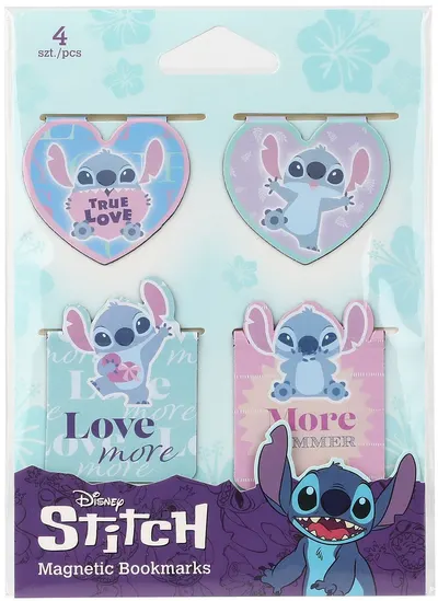 Despărțitoare de cărți magnetice Cool Pack Disney - Stitch 1, 4 buc