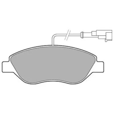 Set placute frana, frana disc DELPHI LP2299