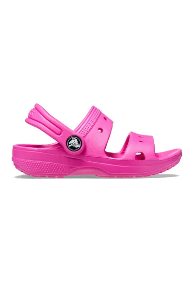 Sandale slingback cu model uni - Roz