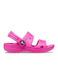 Sandale slingback cu model uni - Roz