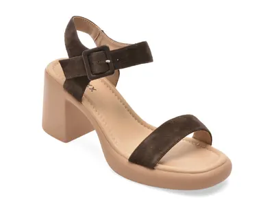 Sandale GRYXX maro, JL65, din piele intoarsa