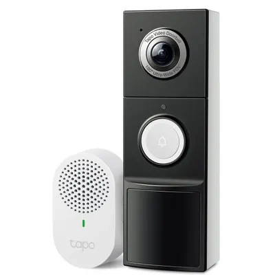 Video sonerie Wifi TP-LINK TAPO D235, detectie miscare, animale, vehicule, baterie 10000 mAh Lithium-ion