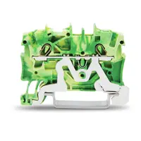 2-conductor ground terminal block; 1.5 mm²; suitable for Ex e II applications; side and center marking; for DIN-rail 35 x 15 and 35 x 7.5; Push-in CAGE CLAMP®; 1,50 mm²; green-yellow