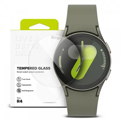 Folie Protectie Ringke R4 pentru Samsung Galaxy Watch7 40mm, Set 4 bucati, Sticla Securizata